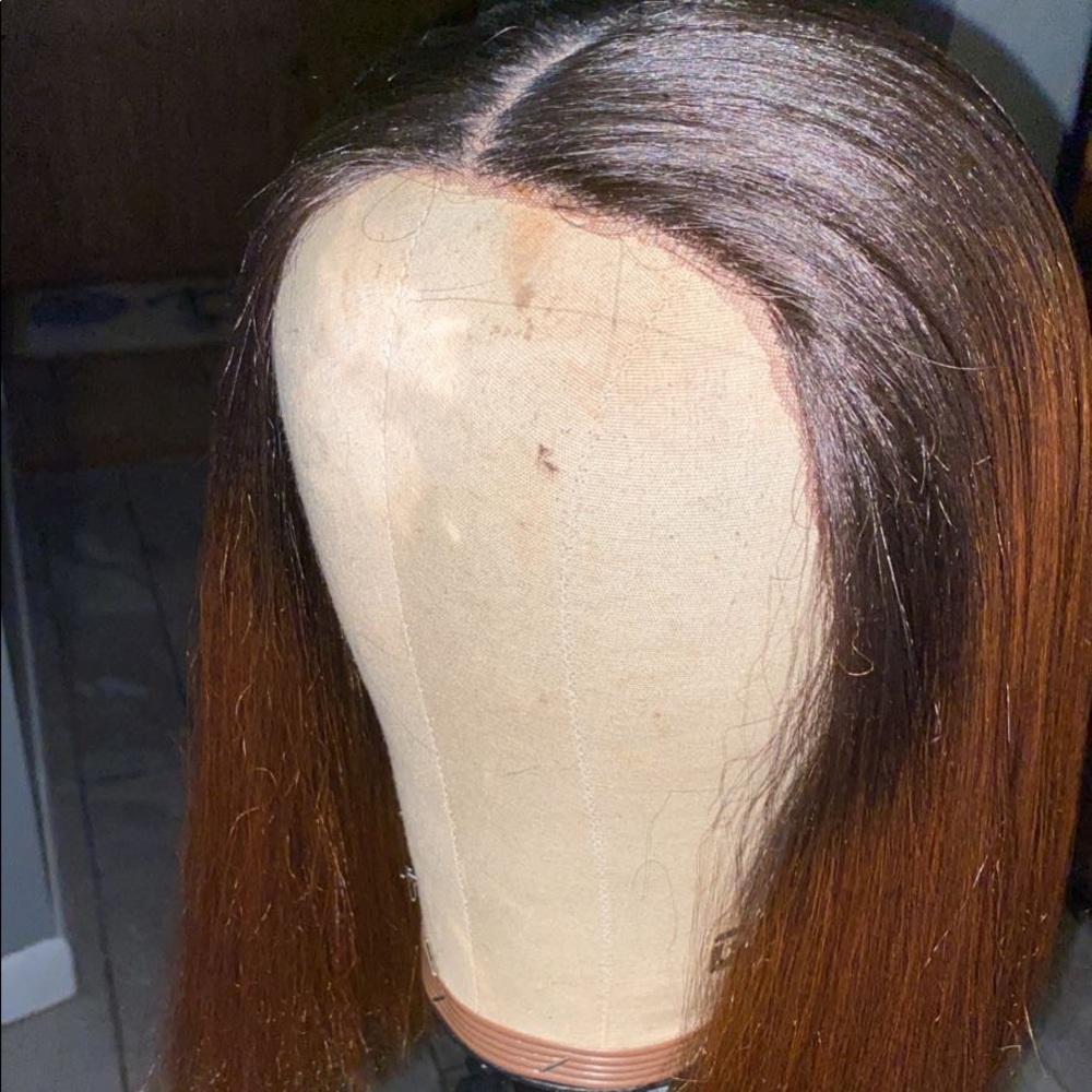 (Sold) T-Part synthetic lace bob wig